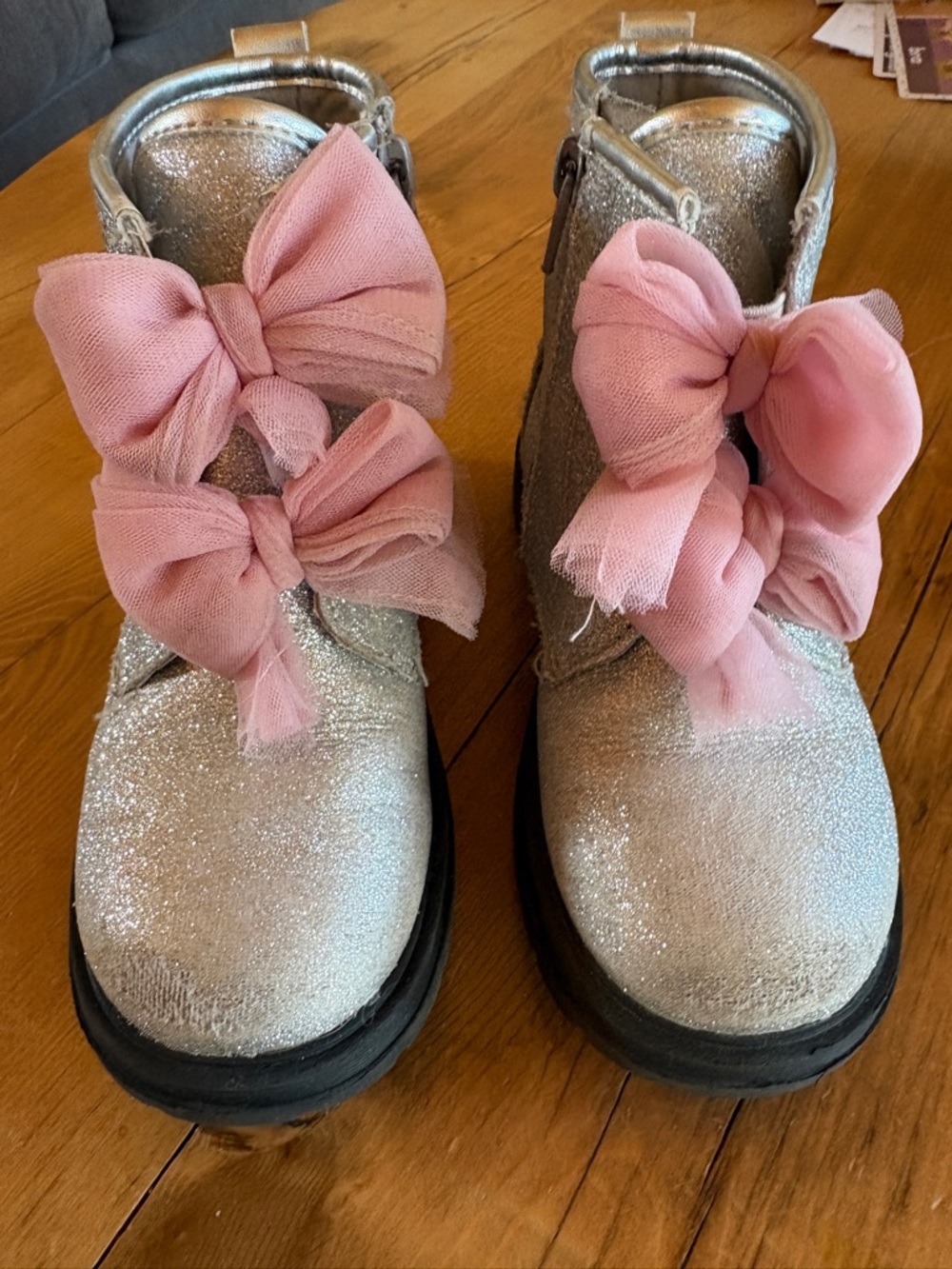 Silver Sparkle Boots
